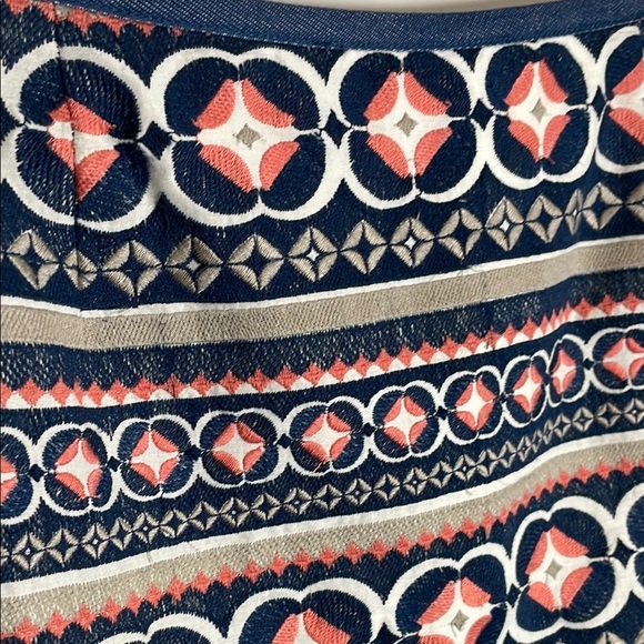 Vintage Fossil Blue and Pink Embellished Mini Skirt - Picture 3 of 5